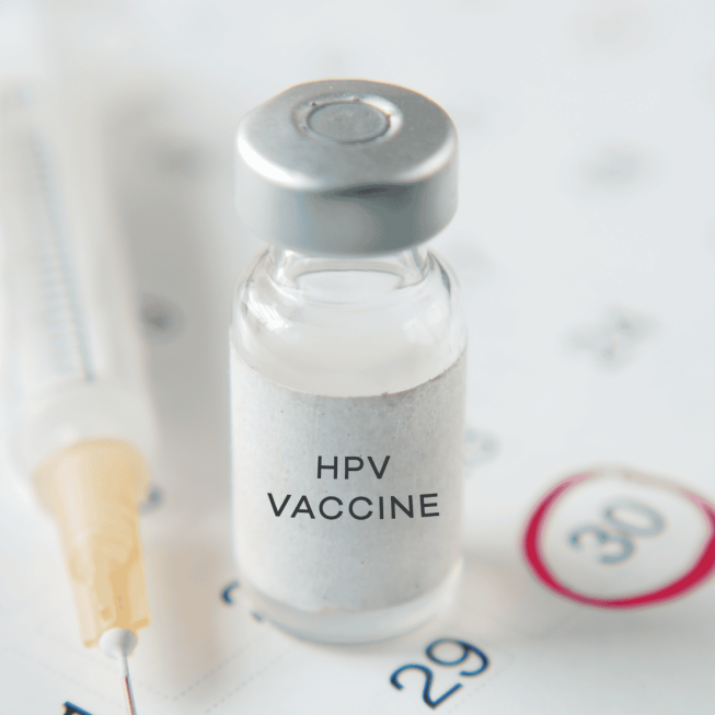 HPV vaccine guards against 9 strains.